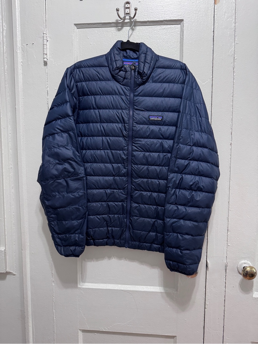 Patagonia Men’s Navy Quilted Down Puffer Jacket